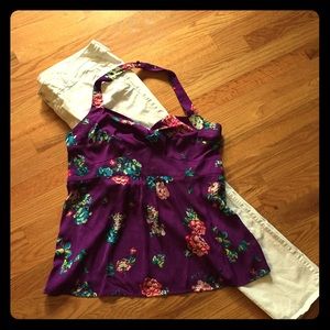 Floral American Eagle Halter